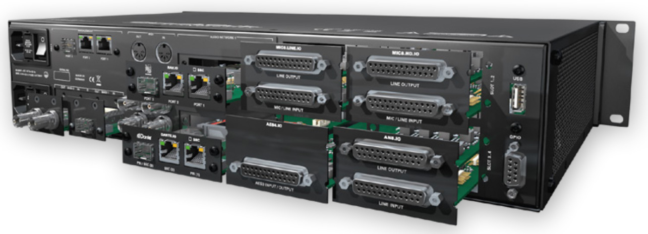 DirectOut Prodigy.MC rear panel I/O modules